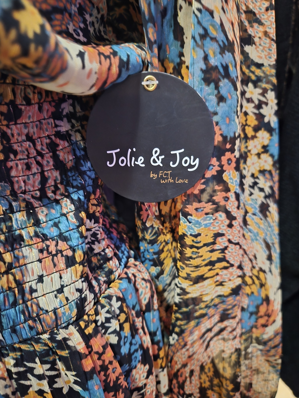 Jolie & Joy, Floral Long-Sleeved Mini Dress #0071 - Picture 10 of 13